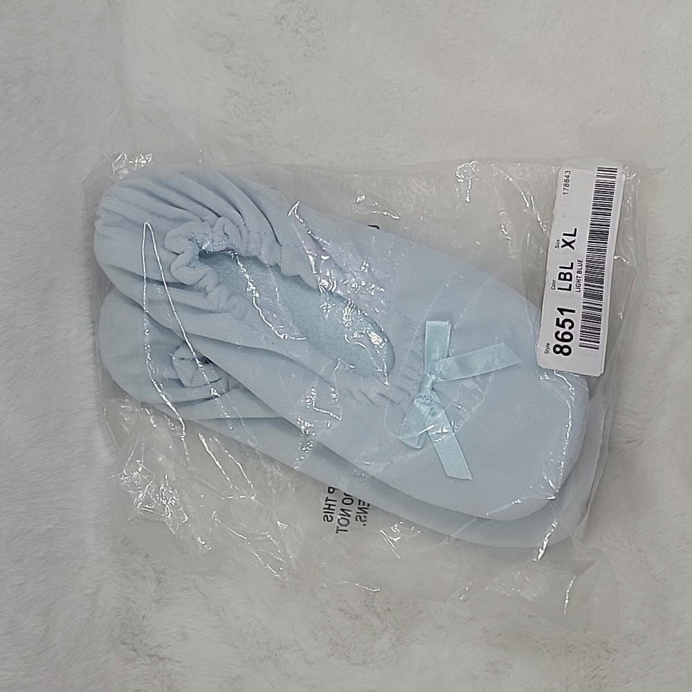 Baby Blue Slippers Size XL